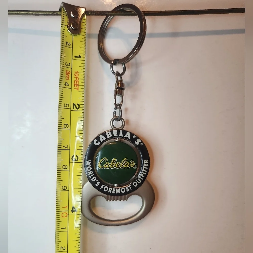Cabela's World Famous Outfiters Bottle opener Keychain